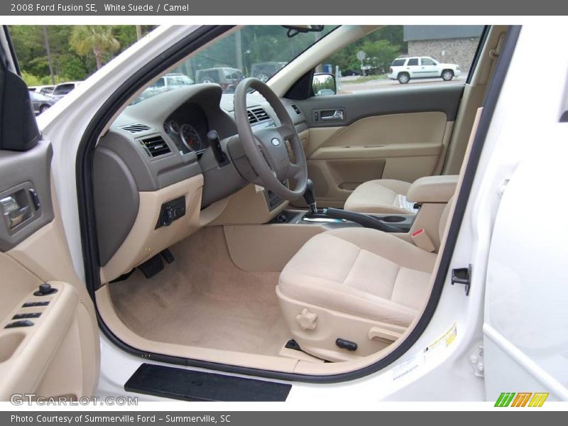 White Suede / Camel 2008 Ford Fusion SE