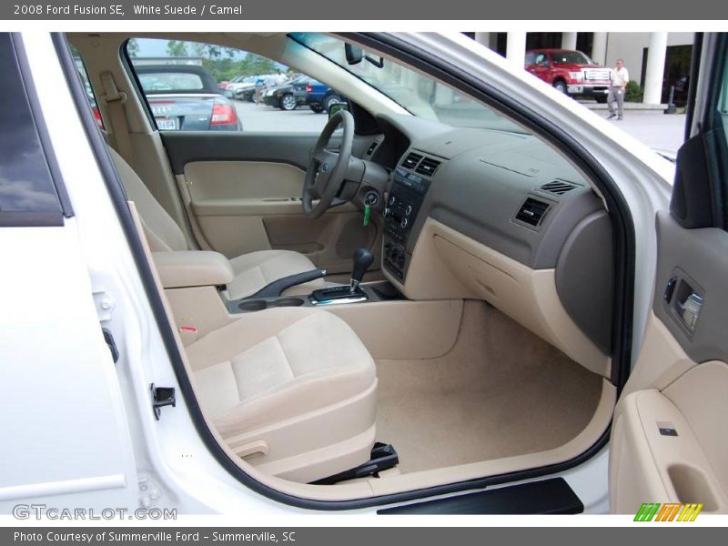 White Suede / Camel 2008 Ford Fusion SE