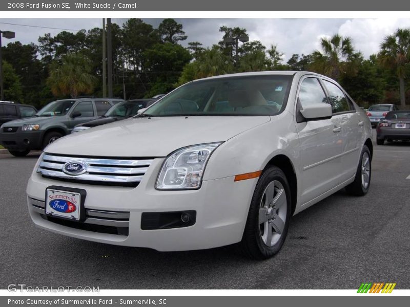 White Suede / Camel 2008 Ford Fusion SE
