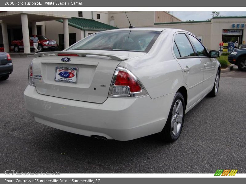 White Suede / Camel 2008 Ford Fusion SE