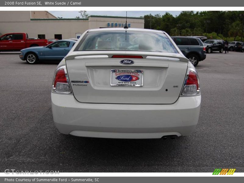 White Suede / Camel 2008 Ford Fusion SE