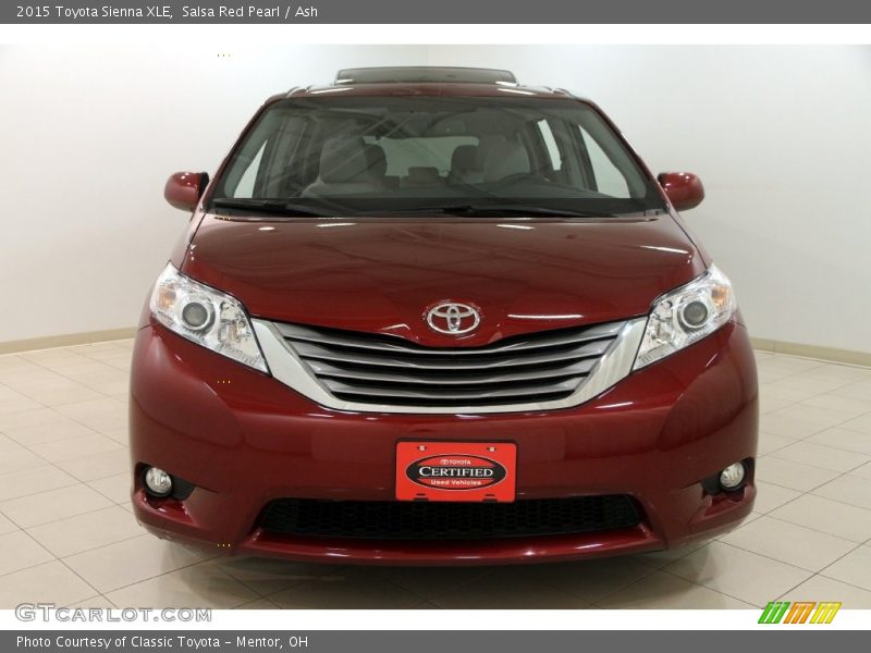 Salsa Red Pearl / Ash 2015 Toyota Sienna XLE