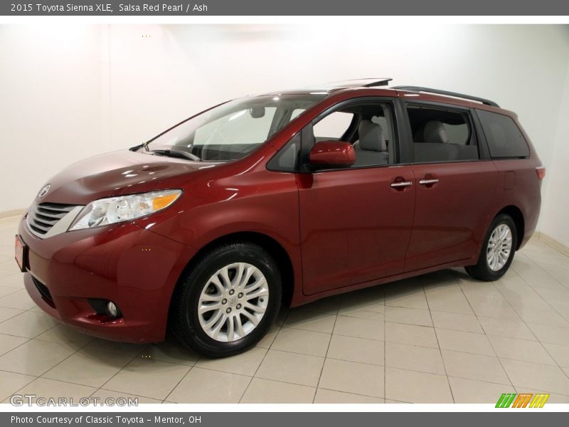 Salsa Red Pearl / Ash 2015 Toyota Sienna XLE