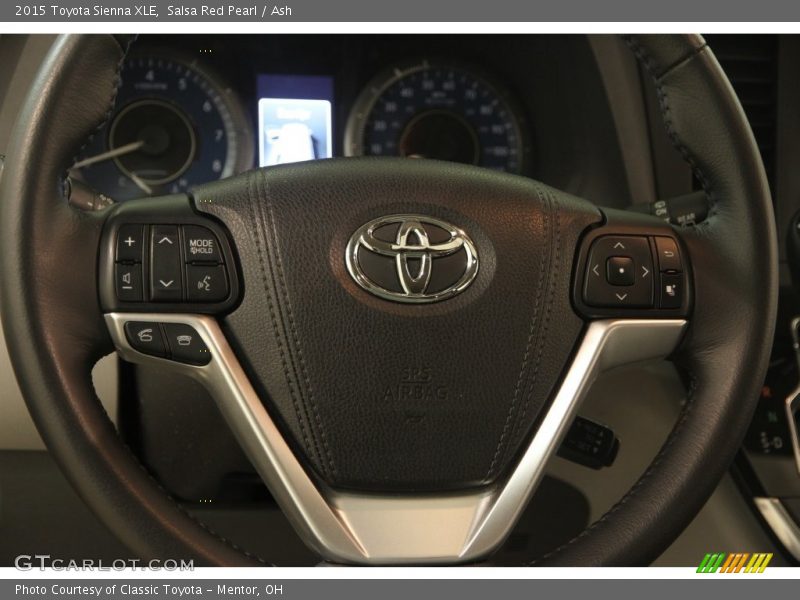 Salsa Red Pearl / Ash 2015 Toyota Sienna XLE