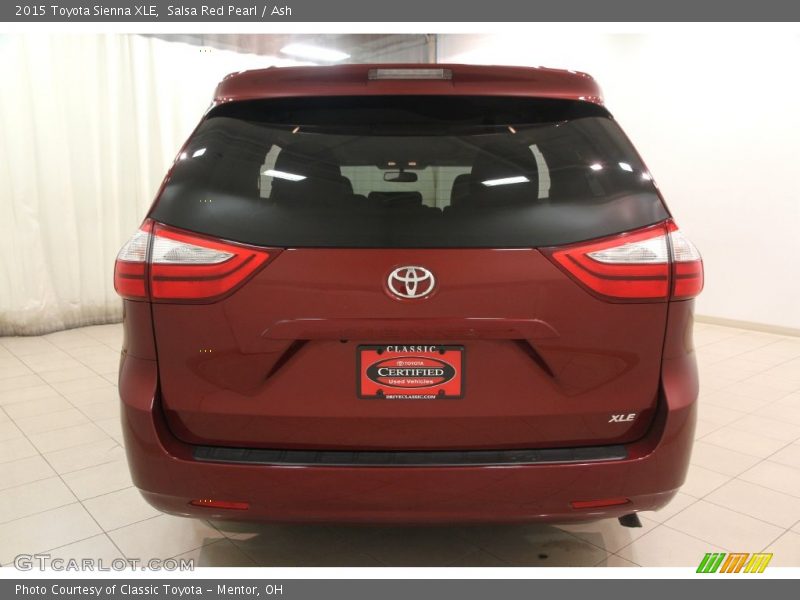 Salsa Red Pearl / Ash 2015 Toyota Sienna XLE