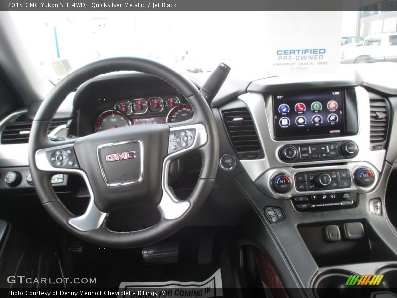 Quicksilver Metallic / Jet Black 2015 GMC Yukon SLT 4WD