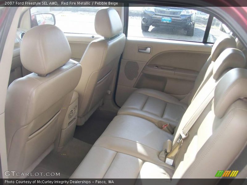 Red Fire Metallic / Pebble Beige 2007 Ford Freestyle SEL AWD