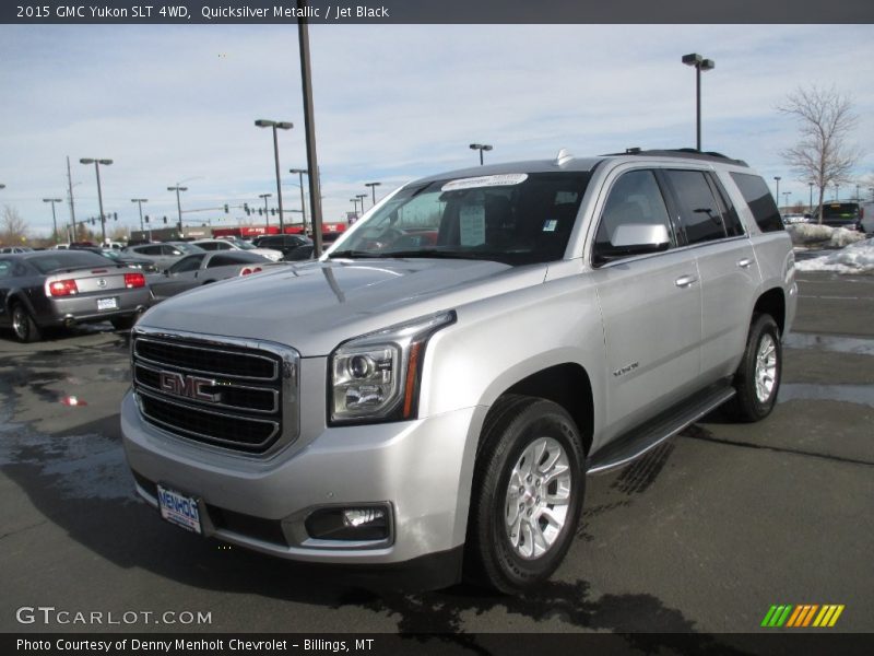 Quicksilver Metallic / Jet Black 2015 GMC Yukon SLT 4WD