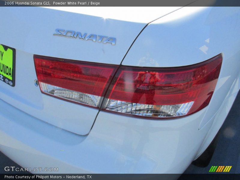 Powder White Pearl / Beige 2006 Hyundai Sonata GLS