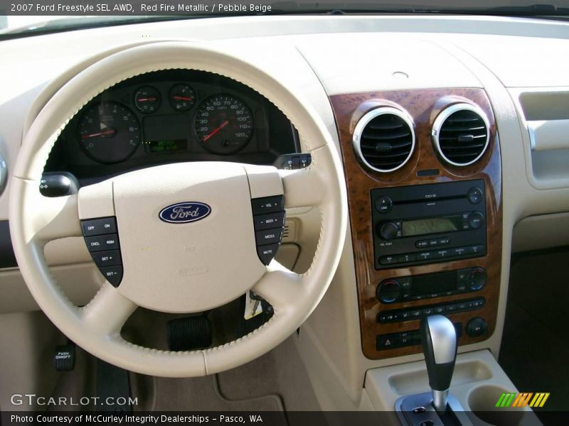 Red Fire Metallic / Pebble Beige 2007 Ford Freestyle SEL AWD