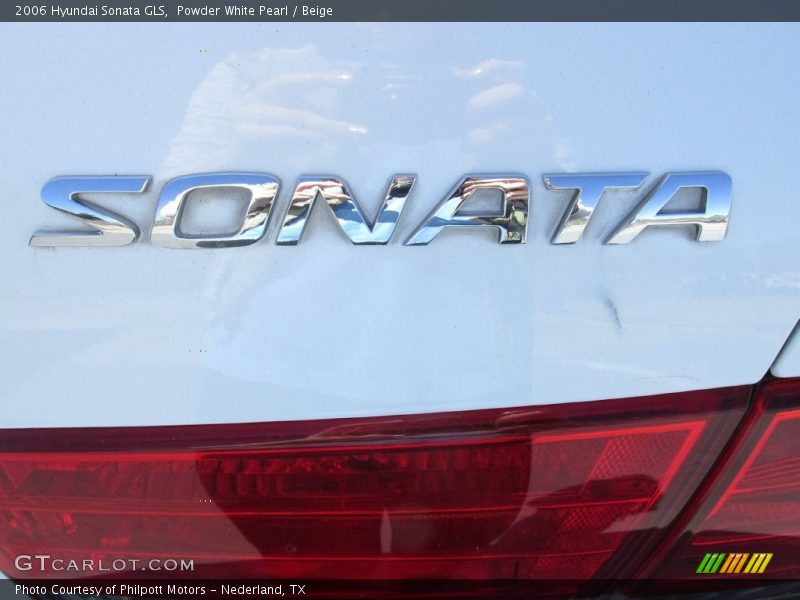 Powder White Pearl / Beige 2006 Hyundai Sonata GLS