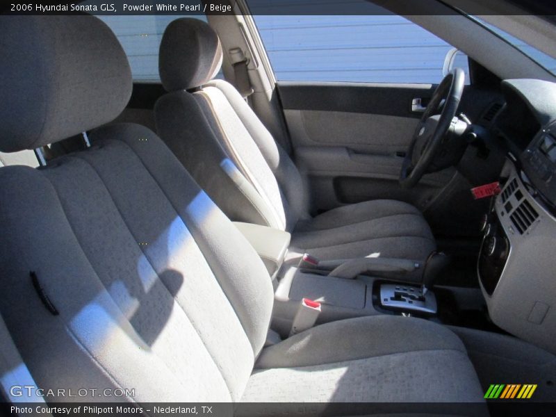 Powder White Pearl / Beige 2006 Hyundai Sonata GLS
