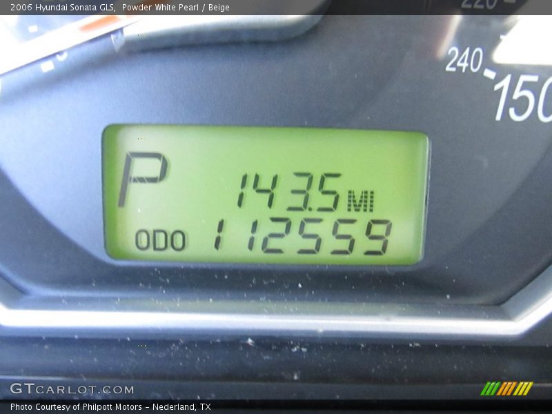 Powder White Pearl / Beige 2006 Hyundai Sonata GLS