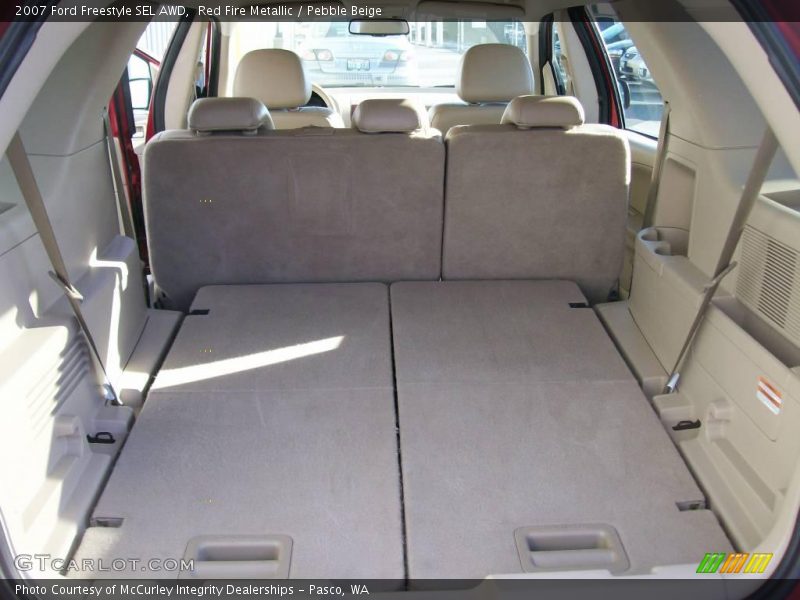 Red Fire Metallic / Pebble Beige 2007 Ford Freestyle SEL AWD