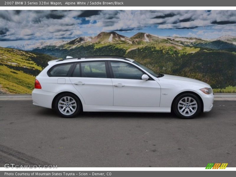 Alpine White / Saddle Brown/Black 2007 BMW 3 Series 328xi Wagon