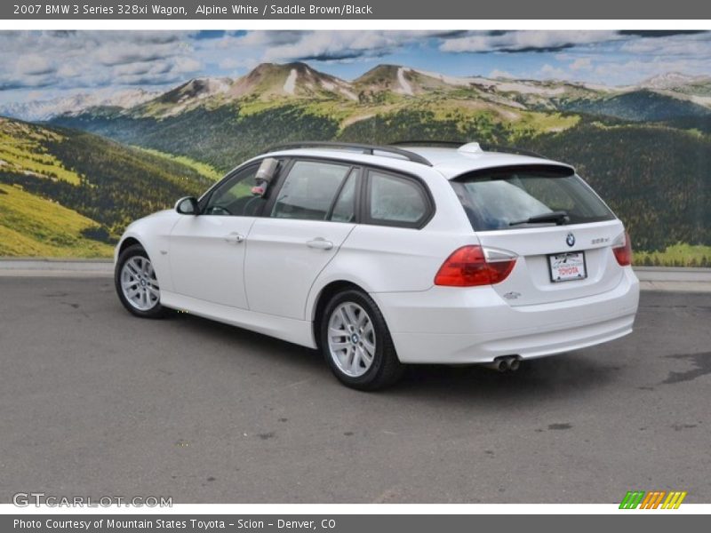 Alpine White / Saddle Brown/Black 2007 BMW 3 Series 328xi Wagon