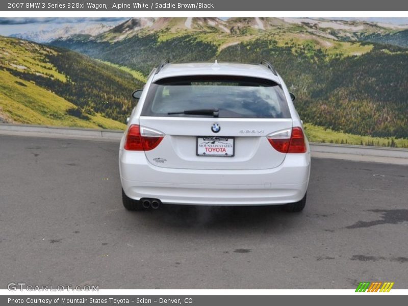 Alpine White / Saddle Brown/Black 2007 BMW 3 Series 328xi Wagon