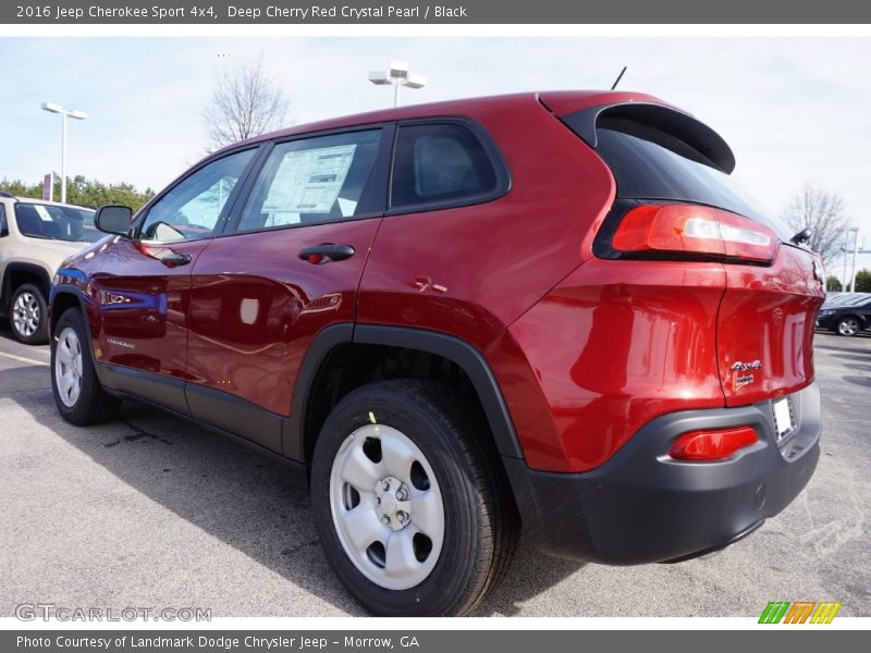 Deep Cherry Red Crystal Pearl / Black 2016 Jeep Cherokee Sport 4x4