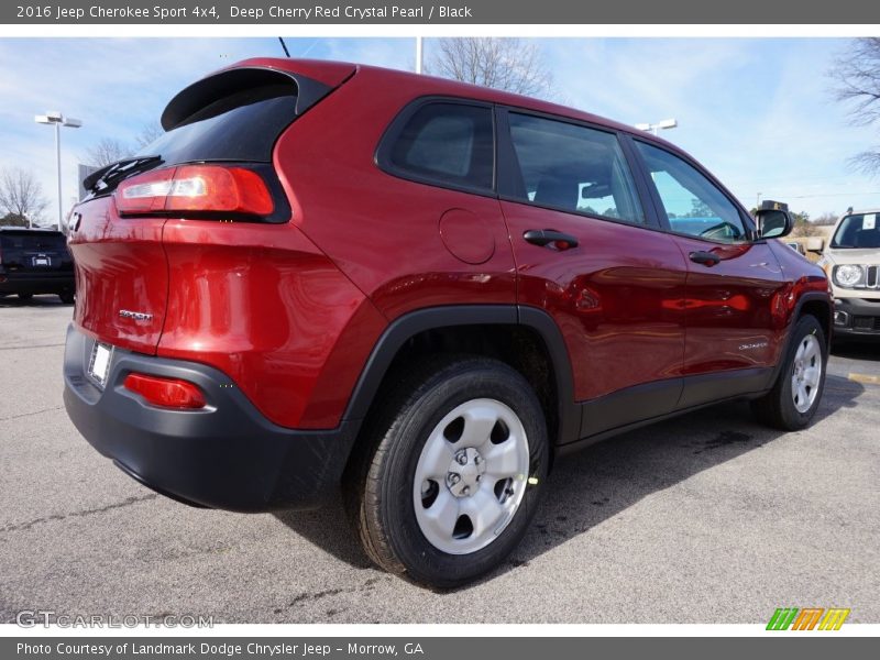 Deep Cherry Red Crystal Pearl / Black 2016 Jeep Cherokee Sport 4x4