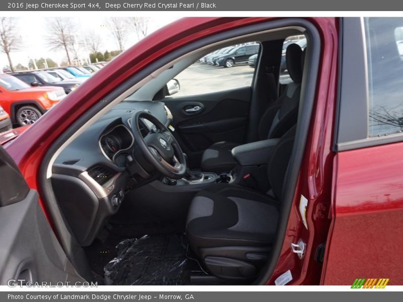 Deep Cherry Red Crystal Pearl / Black 2016 Jeep Cherokee Sport 4x4