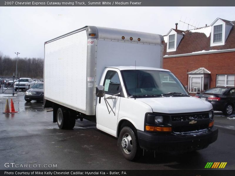 Summit White / Medium Pewter 2007 Chevrolet Express Cutaway moving Truck