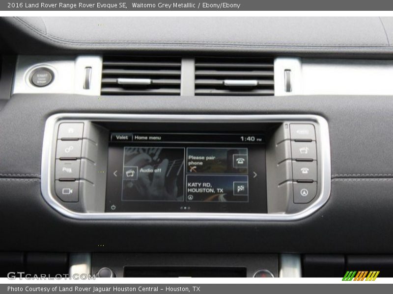 Waitomo Grey Metalllic / Ebony/Ebony 2016 Land Rover Range Rover Evoque SE