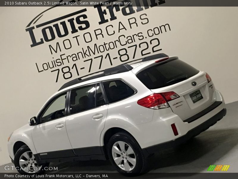 Satin White Pearl / Warm Ivory 2010 Subaru Outback 2.5i Limited Wagon