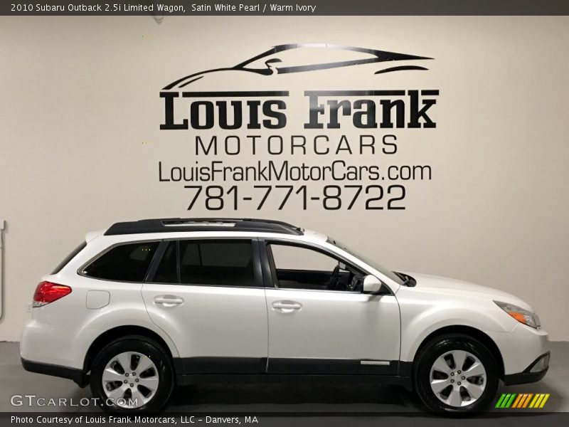 Satin White Pearl / Warm Ivory 2010 Subaru Outback 2.5i Limited Wagon