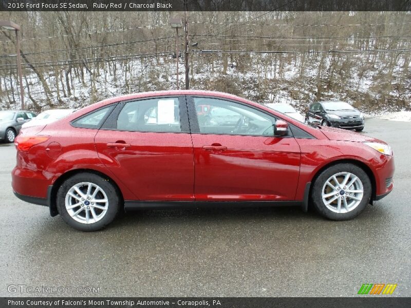 Ruby Red / Charcoal Black 2016 Ford Focus SE Sedan