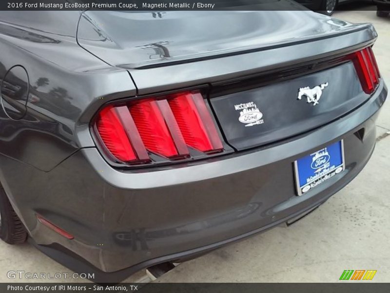 Magnetic Metallic / Ebony 2016 Ford Mustang EcoBoost Premium Coupe