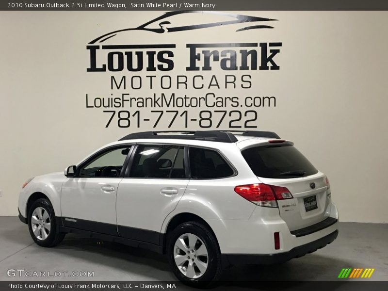 Satin White Pearl / Warm Ivory 2010 Subaru Outback 2.5i Limited Wagon