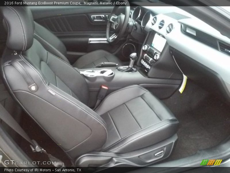 Magnetic Metallic / Ebony 2016 Ford Mustang EcoBoost Premium Coupe