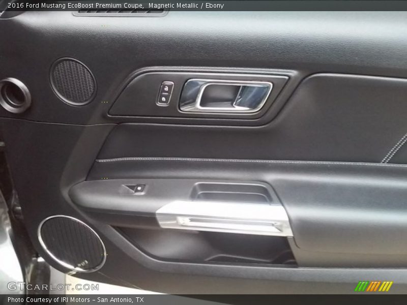 Magnetic Metallic / Ebony 2016 Ford Mustang EcoBoost Premium Coupe