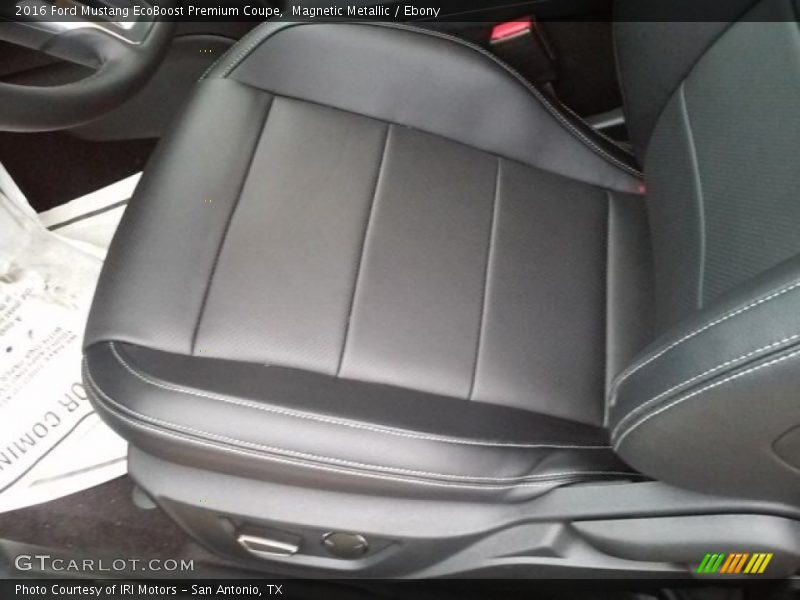 Magnetic Metallic / Ebony 2016 Ford Mustang EcoBoost Premium Coupe