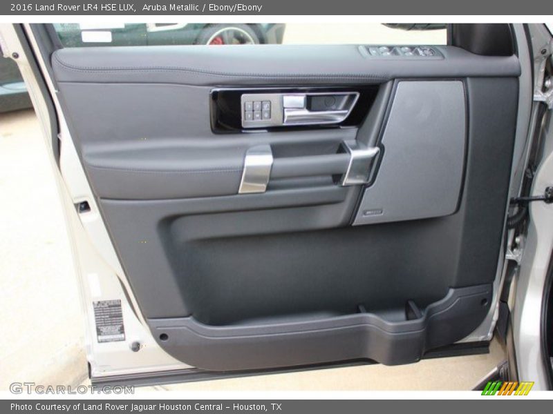 Aruba Metallic / Ebony/Ebony 2016 Land Rover LR4 HSE LUX