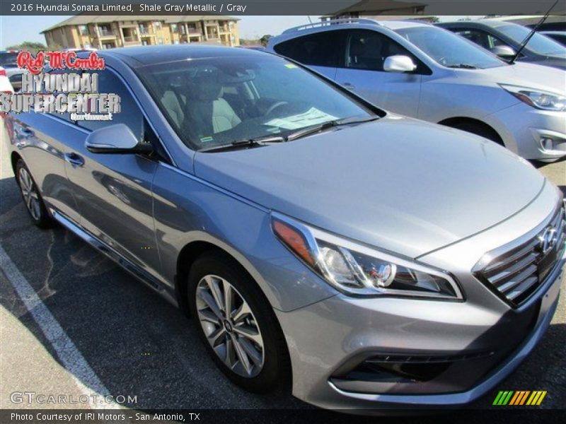Shale Gray Metallic / Gray 2016 Hyundai Sonata Limited