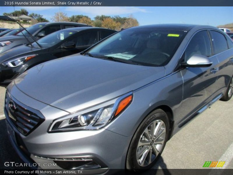 Shale Gray Metallic / Gray 2016 Hyundai Sonata Limited
