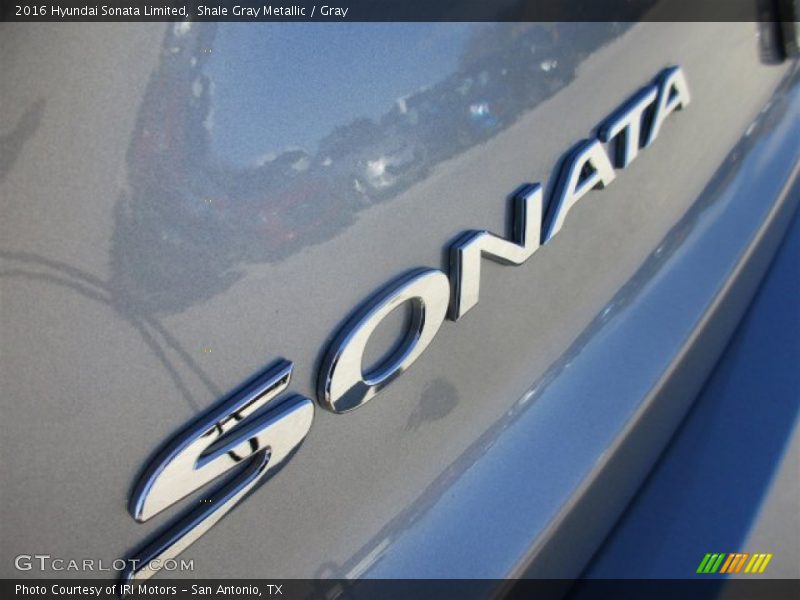Shale Gray Metallic / Gray 2016 Hyundai Sonata Limited