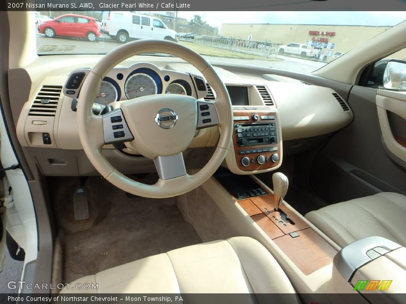 Glacier Pearl White / Cafe Latte 2007 Nissan Murano SL AWD