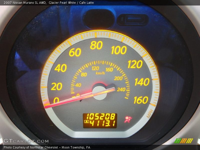 Glacier Pearl White / Cafe Latte 2007 Nissan Murano SL AWD