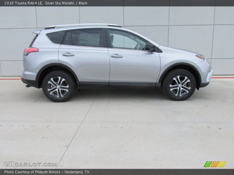 Silver Sky Metallic / Black 2016 Toyota RAV4 LE