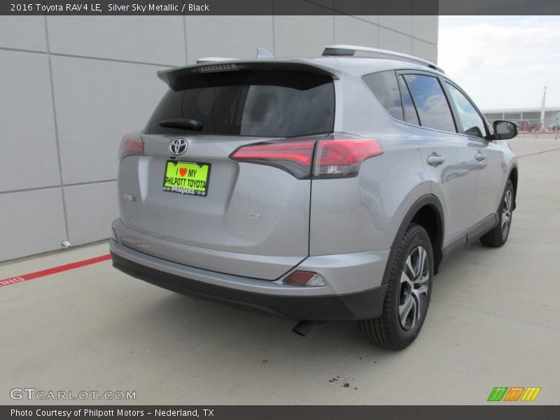 Silver Sky Metallic / Black 2016 Toyota RAV4 LE