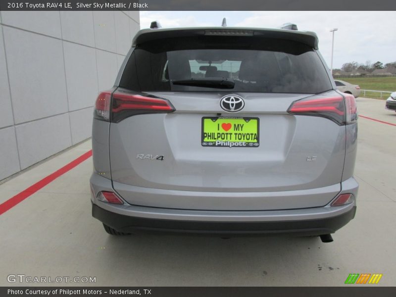 Silver Sky Metallic / Black 2016 Toyota RAV4 LE