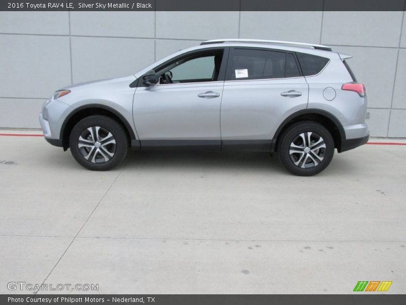 Silver Sky Metallic / Black 2016 Toyota RAV4 LE