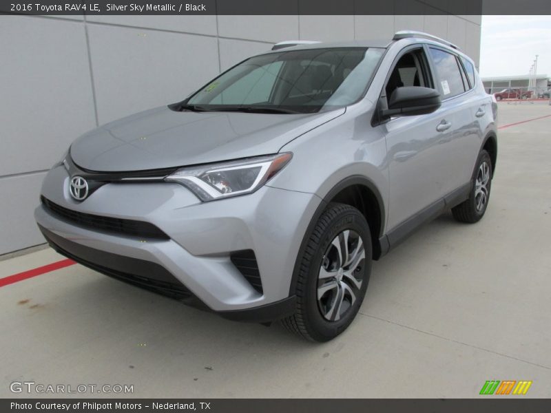 Silver Sky Metallic / Black 2016 Toyota RAV4 LE