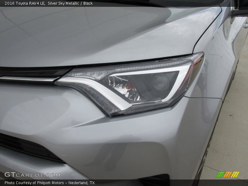 Silver Sky Metallic / Black 2016 Toyota RAV4 LE