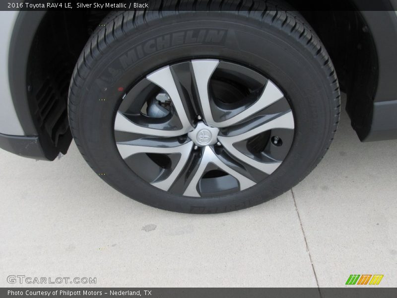 Silver Sky Metallic / Black 2016 Toyota RAV4 LE