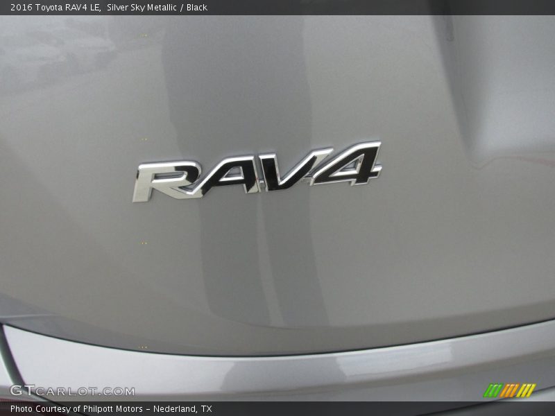 Silver Sky Metallic / Black 2016 Toyota RAV4 LE
