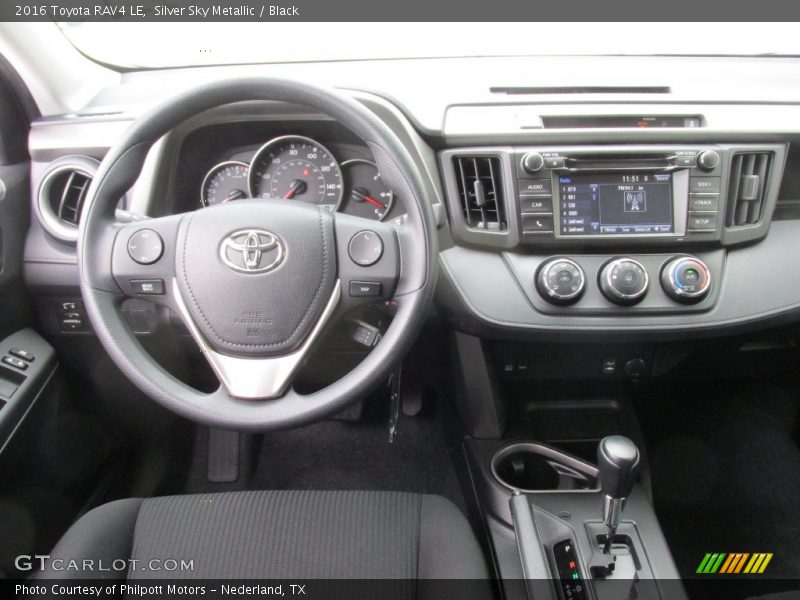 Silver Sky Metallic / Black 2016 Toyota RAV4 LE