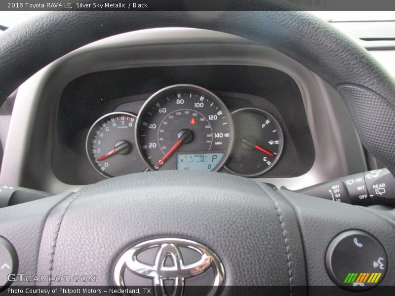 Silver Sky Metallic / Black 2016 Toyota RAV4 LE